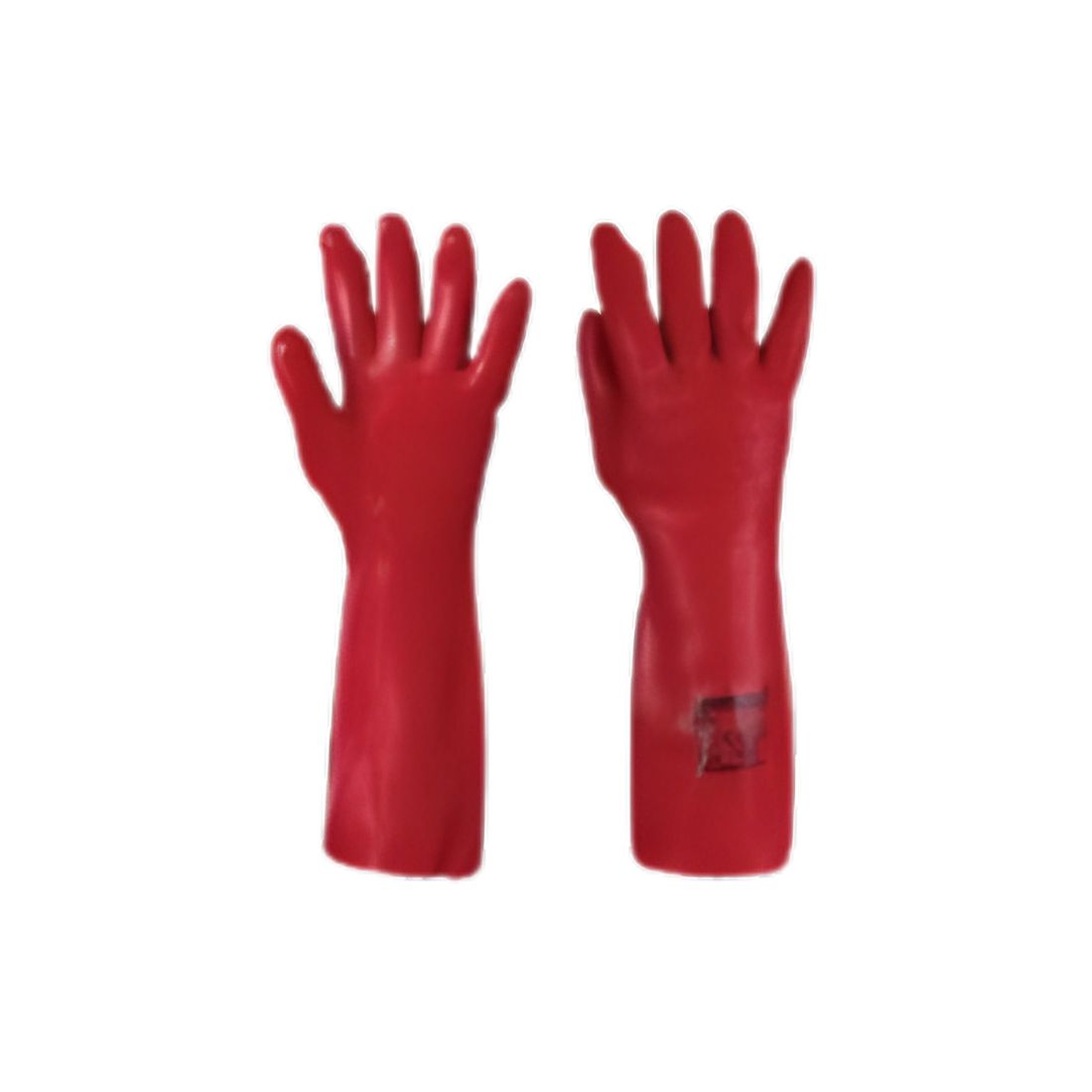 SCI KLJ PVC Chemical Safety Gloves - Red