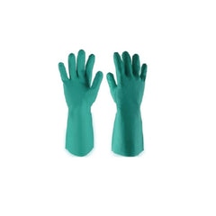SCI LAN Nitrile Safety Gloves - Green - Slide 1