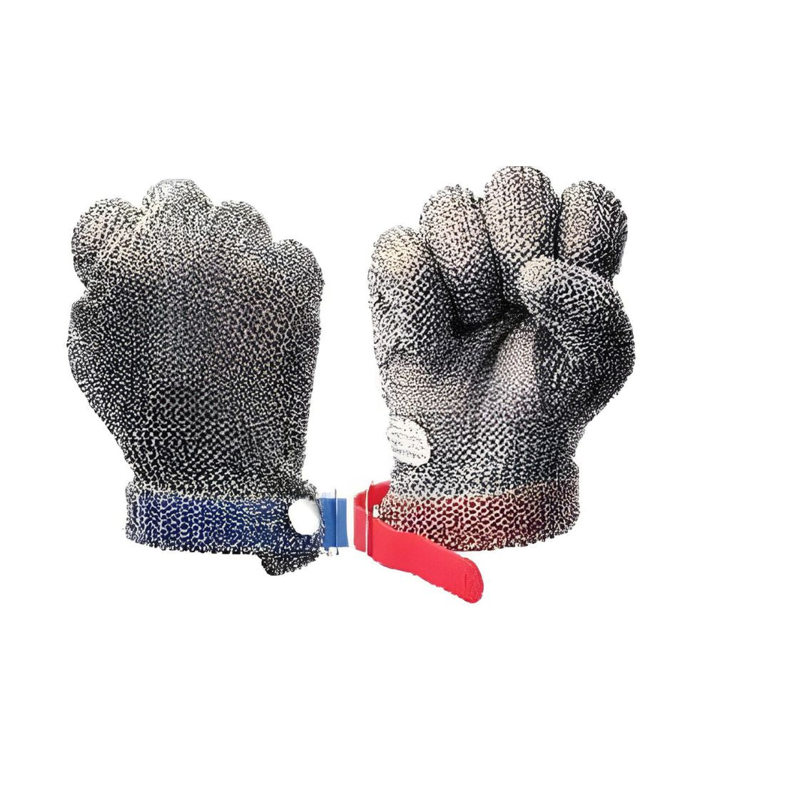 SML Steel Mesh Butchers Safety Gloves - Silver