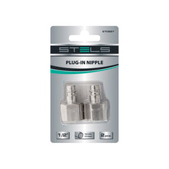 Stels Plug in Nipple Female Thread 1/2 inch 2 pcs 570687 - Slide 2