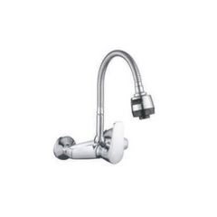 Sanitar JET-WSM-TS Wall Mount Flexible Sink Mixer - Chrome - Slide 1