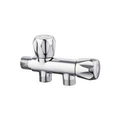 Sanitar SANI-2W41-FT Two Way Angle Valve - Brass & Zinc - Slide 1