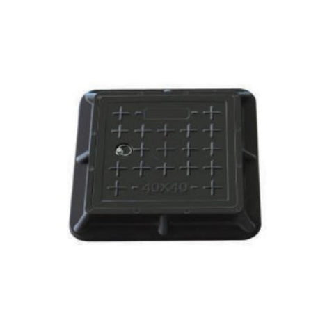 Scafatio MD Fiber Manhole Cover - 40 X 40, Black