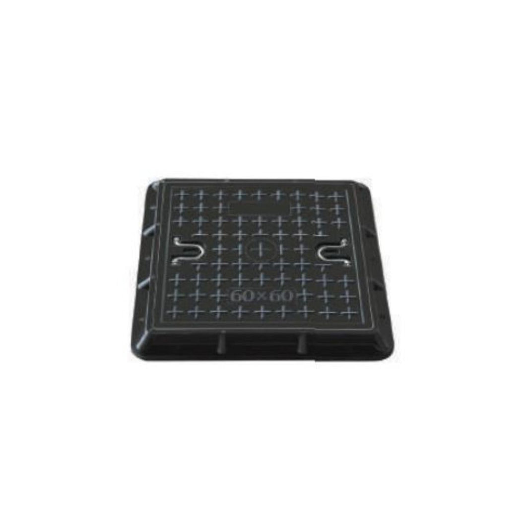 Scafatio MD Fiber Manhole Cover - 60 X 60, Black