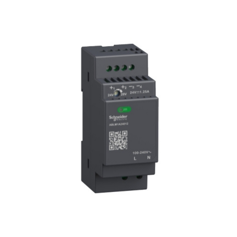 Schneider Electric Modicon Power Supply Regulated Power Supply 100-240V AC 24V 1.2A Single Phase Modular ABLM1A24012 in Dubai, UAE