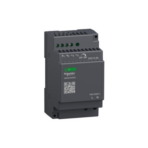 Schneider Electric Modicon Power Supply Regulated Power Supply 100-240V AC 24V 2.5A Single Phase Modular ABLM1A24025