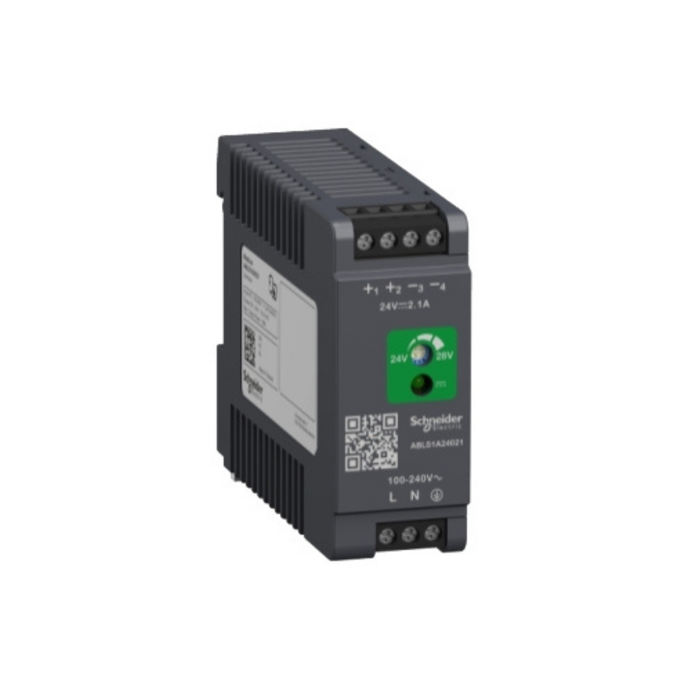 Schneider Electric Regulated Power Supply 100-240V AC 24V 2.1A Single Phase Optimized ABLS1A24021