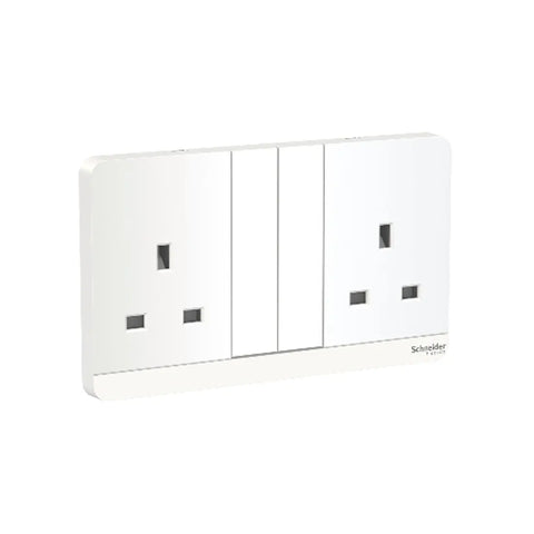 Schneider Electric AvatarOn 2G Switched Socket with LED 3P 13A 250V E83T25N_WE_G12 - White