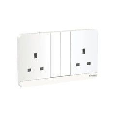 Schneider Electric AvatarOn 2G Switched Socket with LED 3P 13A 250V E83T25N_WE_G12 - White - Slide 1