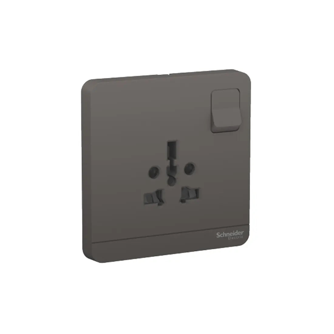 Schneider Electric AvatarOn 2P and 3P Switched Socket 16A 250V E8315TS_DG - Dark Grey