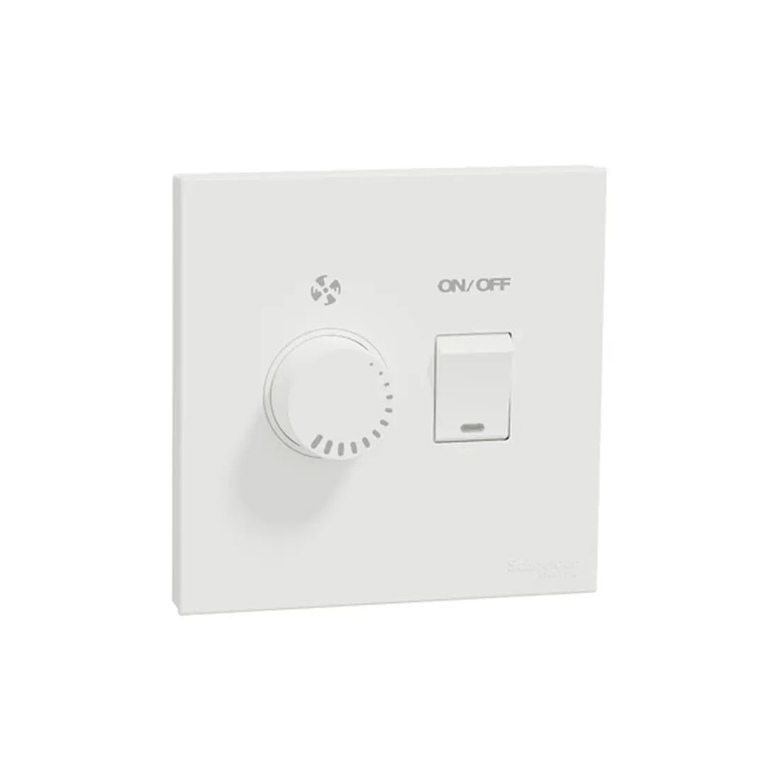 Schneider Electric AvatarOn C Fan Controller with Switch E8732V400F_WE - White