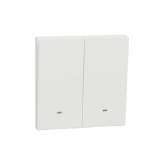 Schneider Electric AvatarOn C Switch with Fluorescent Locator 16AX 250V 2 Gang 1 Way E8732L1F_WE - White - Slide 1