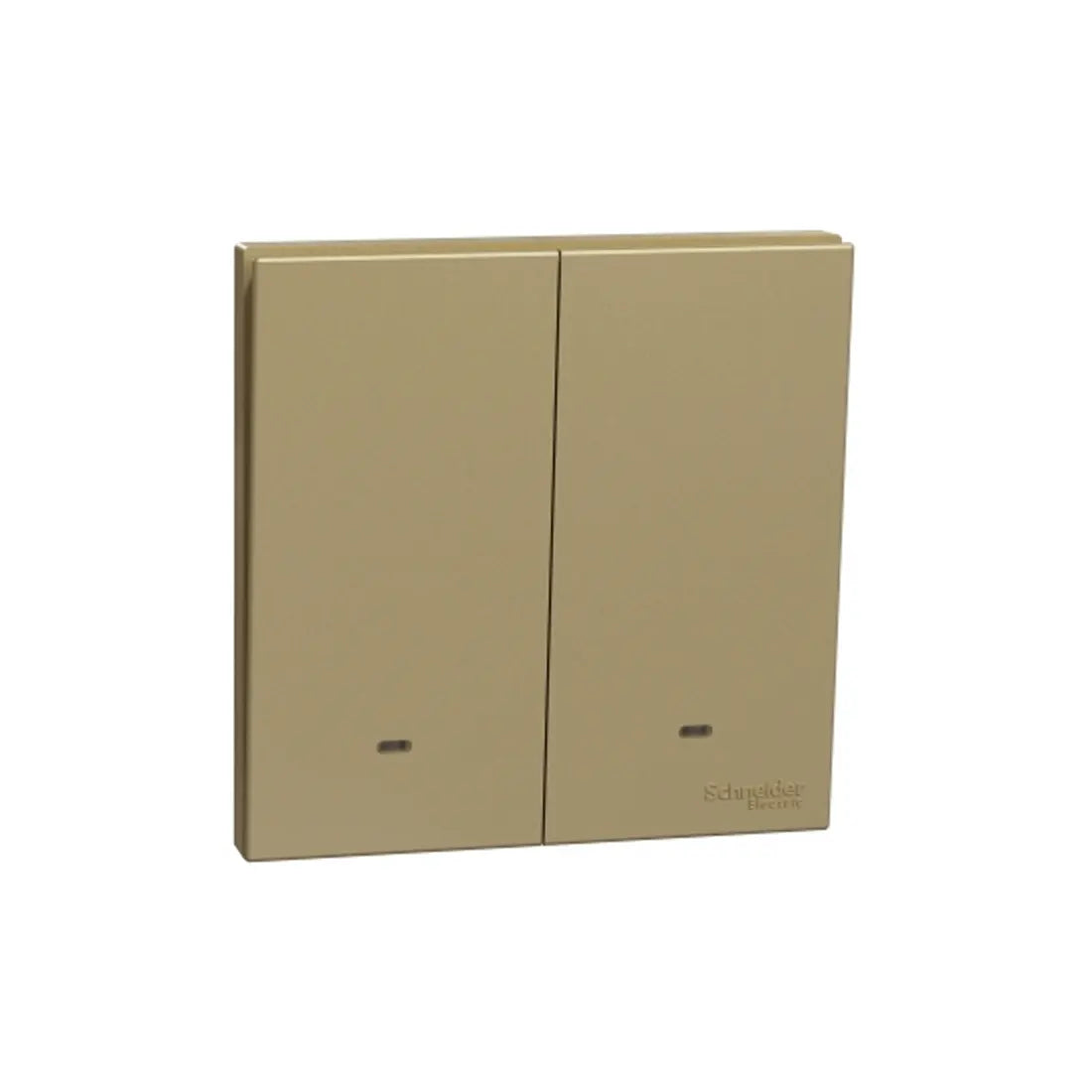 Schneider Electric AvatarOn C Switch with Fluorescent Locator 16AX 250V 2 Gang 1 Way E8732L1F_WG - Wine Gold