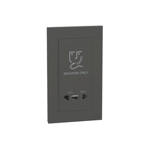 Schneider Electric AvatarOn C Universal Shaver Unit 115V/240V E87T727V_DG - Dark Grey