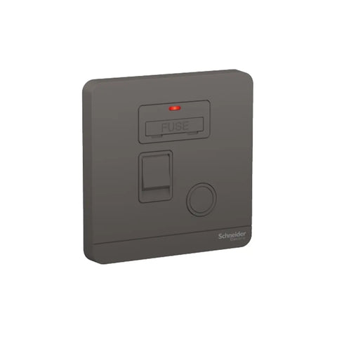 Schneider Electric AvatarOn Switch Disconnector Fuse 13A 250V Neon E8331DFSGN_DG - Dark Grey