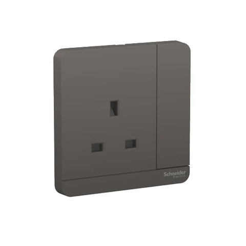 Schneider Electric AvatarOn Switched Socket 3P 13A 250V E8315_DG_G12 - Dark Gray