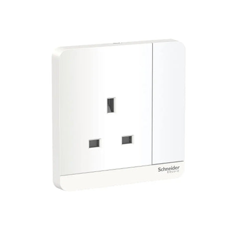 Schneider Electric AvatarOn Switched Socket with LED 3P 13A 250V E8315N_WE_G12 - White
