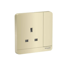 Schneider Electric AvatarOn Switched Socket with LED 3P 13A 250V E8315N_WG_G12 - Wine Gold - Slide 1