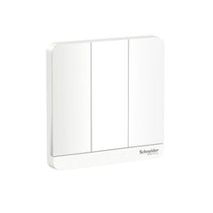 Schneider Electric AvatarOn Switch with LED 16AX 250V 1 Way 3 Gang E8333L1LED_WE - White - Slide 1