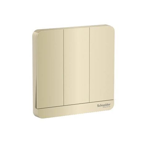 Schneider Electric AvatarOn Switch with LED 16AX 250V 1 Way 3 Gang E8333L1LED_WG - Wine Gold