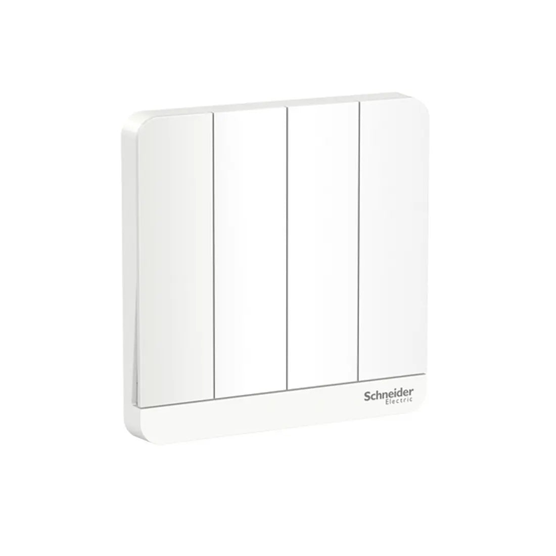 Schneider Electric AvatarOn Switch with LED 16AX 250V 1 Way 4 Gang E8334L1LED_WE - White
