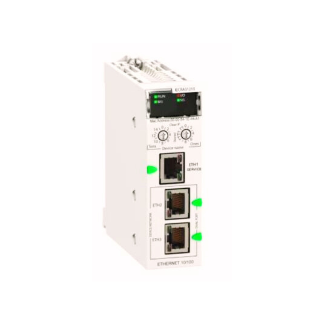 Schneider Electric Modicon X80 EIO Drop Adapter with Ethernet Backplane BMECRA31210