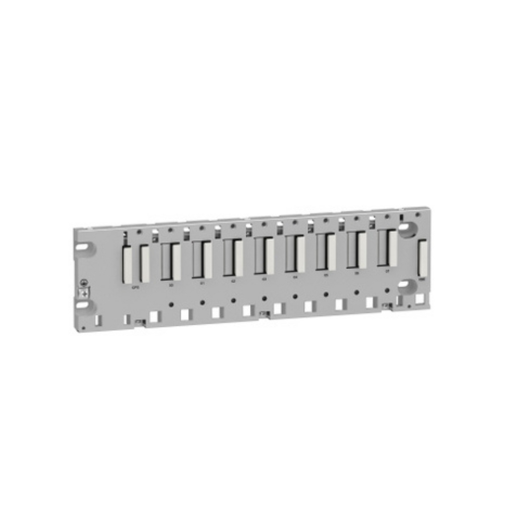 Schneider Electric Modicon M340 Rack 8 Slots Panel Plate Or DIN Rail Mounting BMXXBP0800 in Dubai, UAE