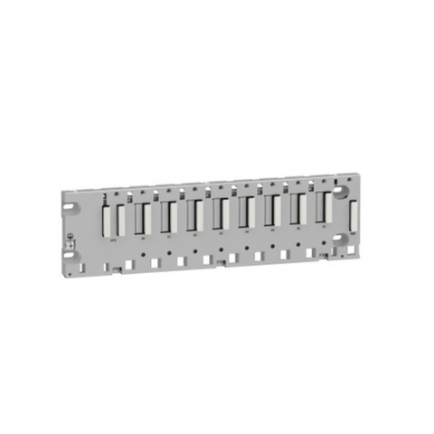 Schneider Electric Modicon M340 Rack 8 Slots Panel Plate Or DIN Rail Mounting BMXXBP0800