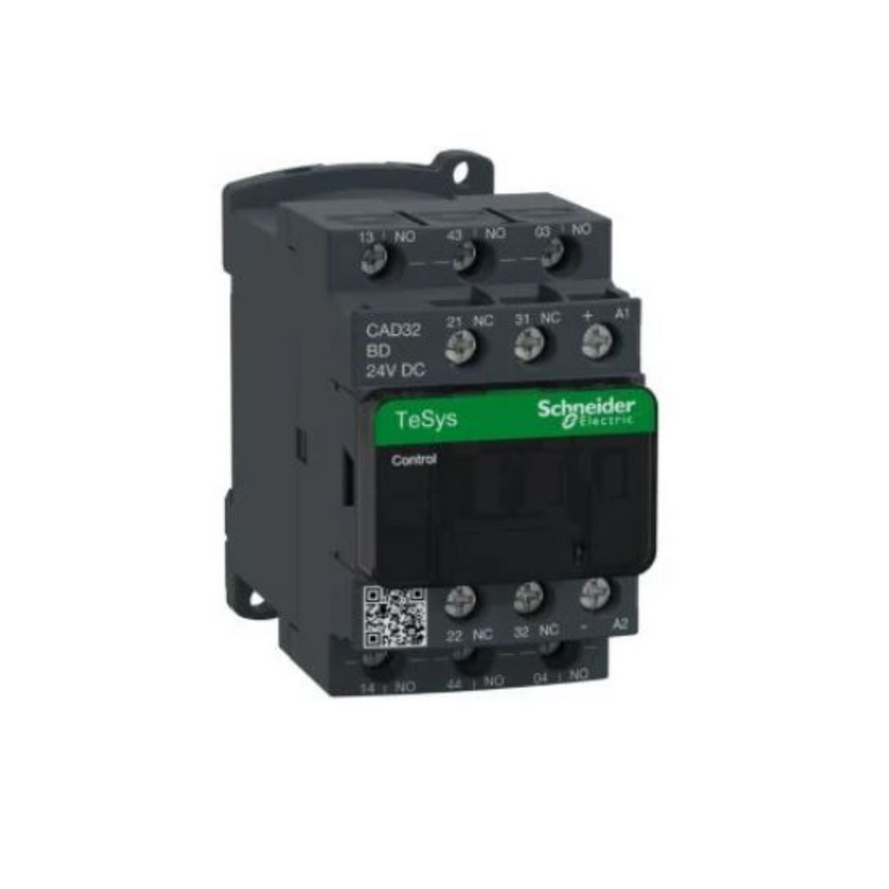 Schneider Electric TeSys D Control Relay 3 NO + 2 NC <= 690V 24V DC Standard Coil CAD32BD in Dubai, UAE