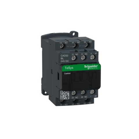Schneider Electric TeSys D Control Relay 3NO+2NC 0-690V 24V DC Low Consumption Coil Screw Clamp CAD32BL