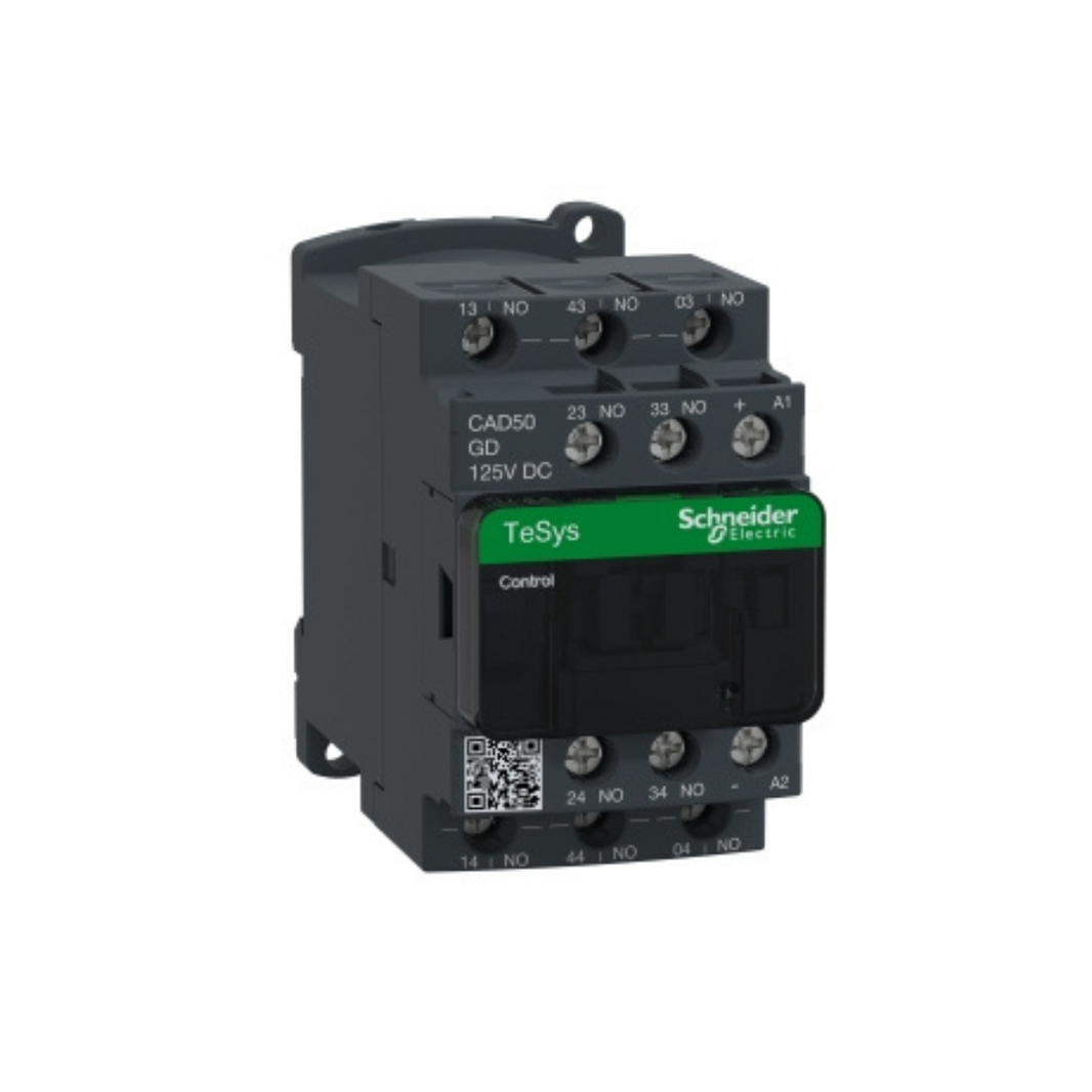 Schneider Electric TeSys D Control Relay 5 NO <= 690V 125V DC Standard Coil CAD50GD in Dubai, UAE