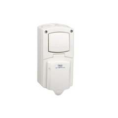 Schneider Electric 13A 250V Surface Mount Single Pole Switched Socket IP56 CSC313 - Slide 1