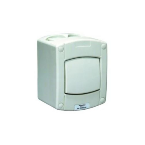Schneider Electric Surface Mount Double Pole Switch 20A 250V 1 Gang IP66 CSW220
