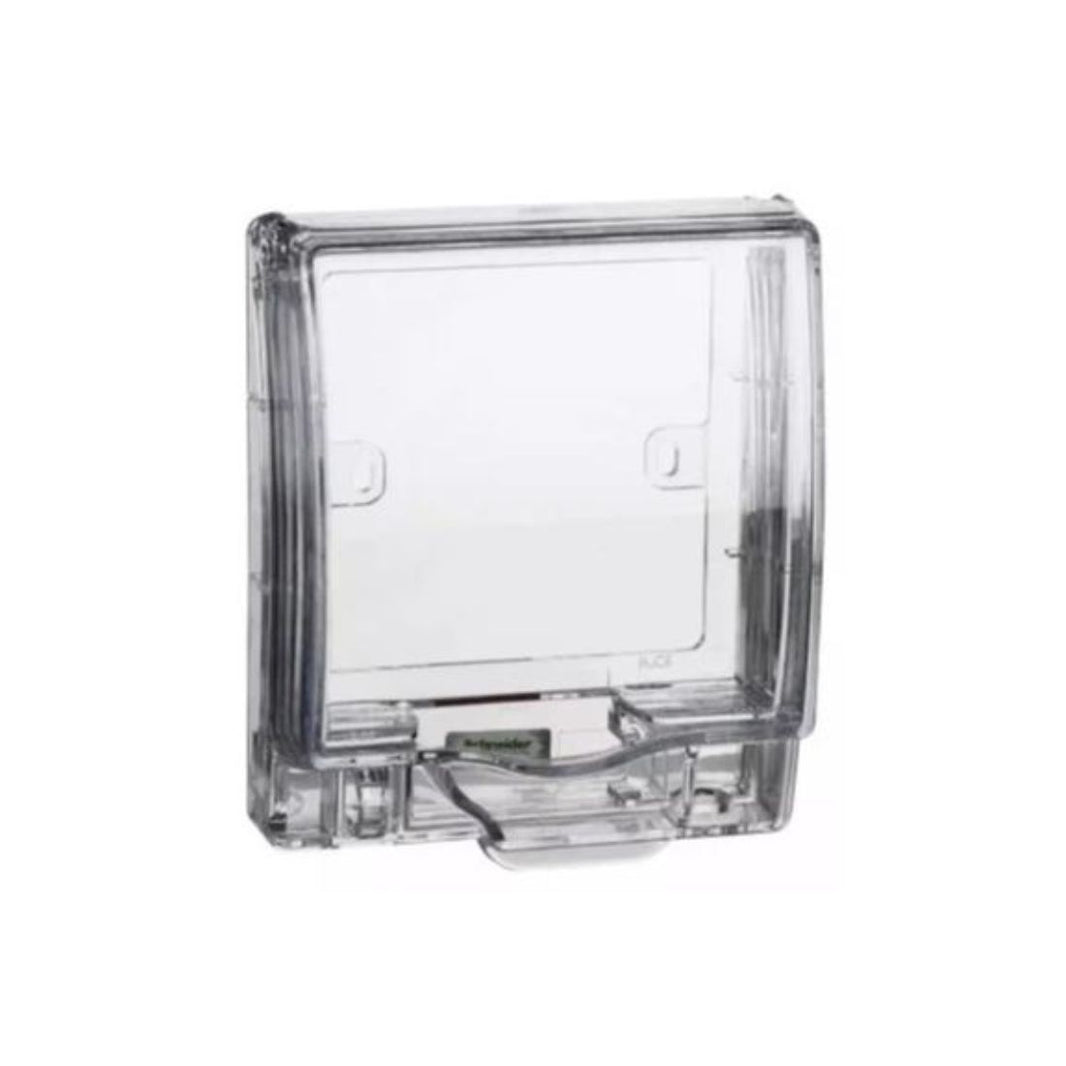 Schneider Electric Full-Time Weatherproof Single Gang Socket Cover (Transparent) IP55 E223R_TR in Dubai, UAE