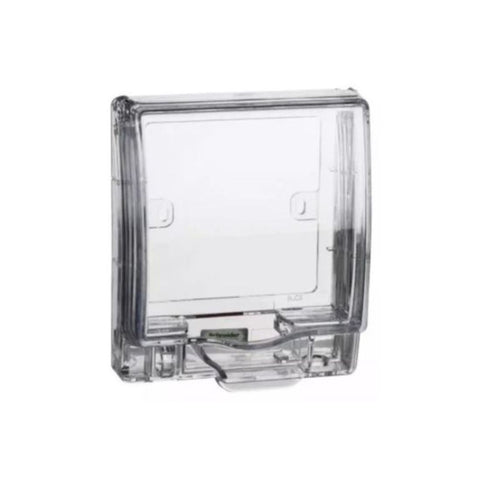 Schneider Electric Full-Time Weatherproof Single Gang Socket Cover (Transparent) IP55 E223R_TR