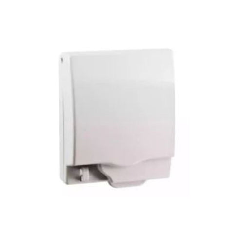 Schneider Electric Kavacha Full-Time Weatherproof Single Gang Socket Cover IP55 E223R_WE - White