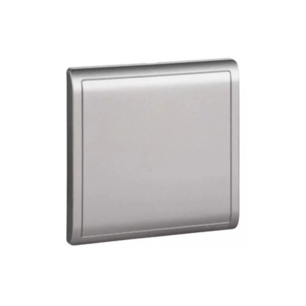 Schneider Electric Pieno 1 Gang Blank Plate E8230X_AS_G1 Aluminium Silver in Dubai, UAE