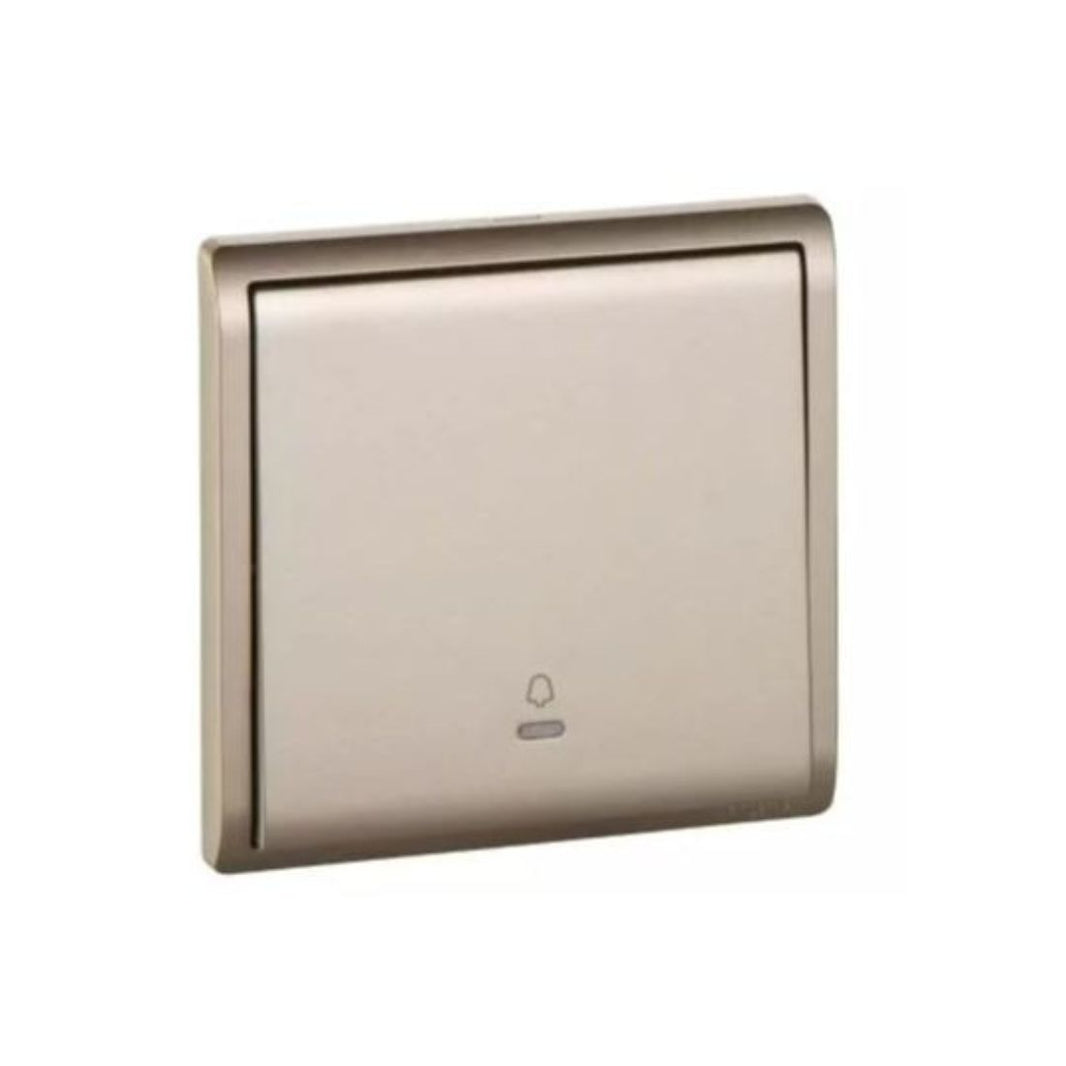 Schneider Electric Pieno 10A 250V 1 Gang Bell Pressswitch E8231BPL1_WG_G1 Wine Gold in Dubai, UAE