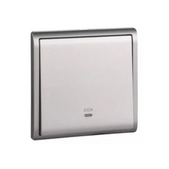 Schneider Electric Pieno Double Pole Switched with Neon 20A 250V 1 Gang E8231D20N_AS_G1 - Aluminium Silver - Slide 1
