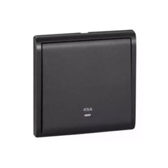 Schneider Electric switched with Neon 45A 250V 1 Gang E8231D45N_MB_G1 - Matt Black - Slide 1