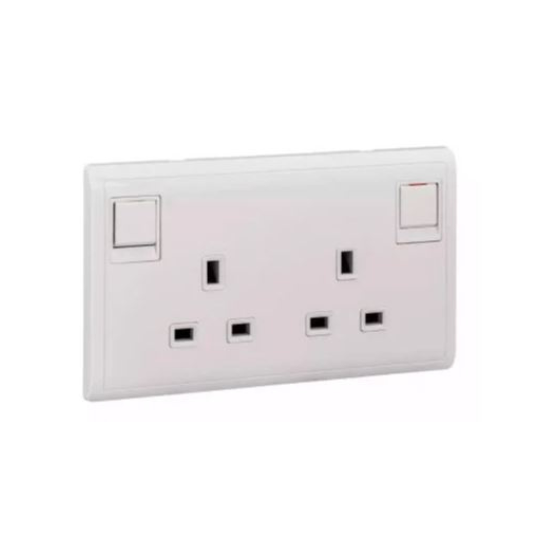 Schneider Electric Pieno Switched Socket 13A 250V 2 Gang E82T25 - White