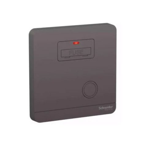 Schneider Electric AvatarOn Fuse Connection 13A 250V Neon E8330FSGN_DG - Dark Grey