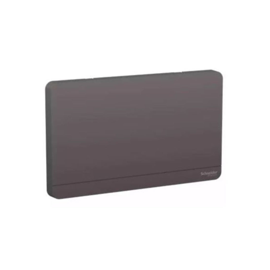 Schneider Electric 2G Blank Plate E8330TX_DG - Dark Grey