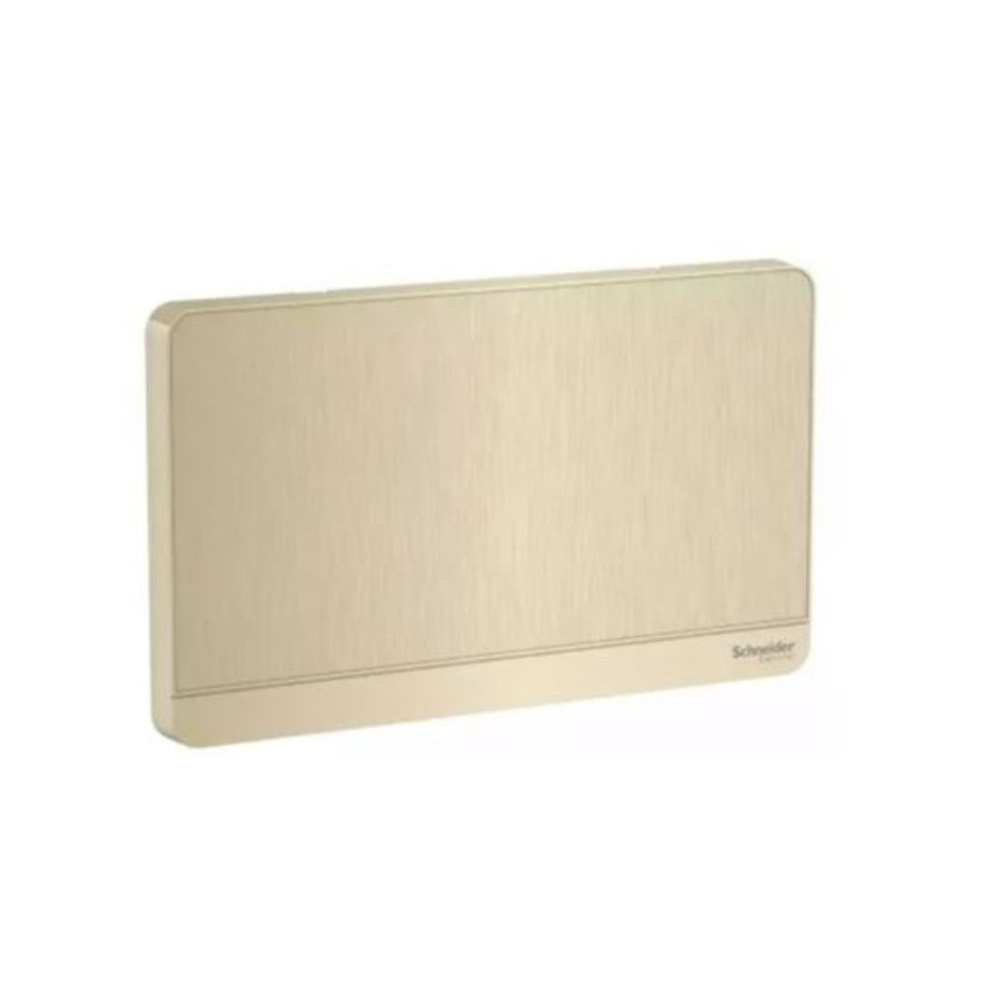 Schneider Electric AvatarOn 2 Gang Blank Plate E8330TX_GH - Metal Gold Hairline