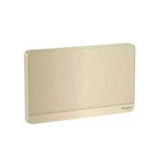 Schneider Electric AvatarOn 2 Gang Blank Plate E8330TX_GH - Metal Gold Hairline - Slide 1