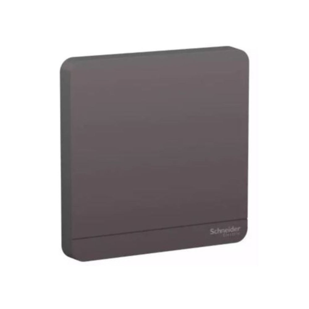 Schneider Electric AvatarOn Blank Plate 1 Gang E8330X_DG - Dark Grey