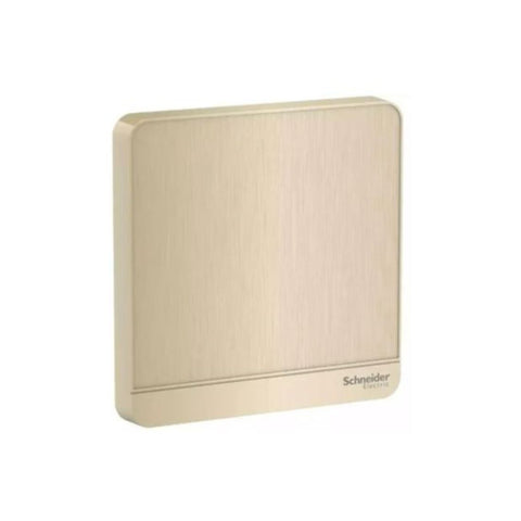 Schneider Electric AvatarOn Blank Plate 1 Gang E8330X_GH - Metal Gold Hairline