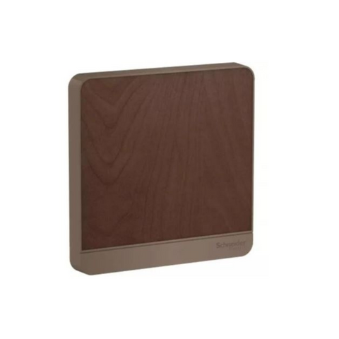 Schneider Electric AvatarOn Blank Plate 1 Gang E8330X_WD - Dark Wood