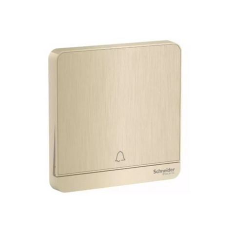 Schneider Electric AvatarOn Push Button for Doorbell 10A 250V E8331BPL1_GH - Metal Gold Hairline