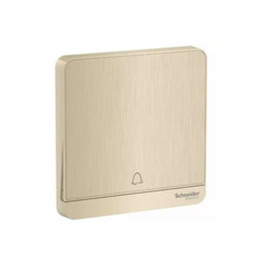 Schneider Electric AvatarOn Push Button for Doorbell 10A 250V E8331BPL1_GH - Metal Gold Hairline - Slide 1